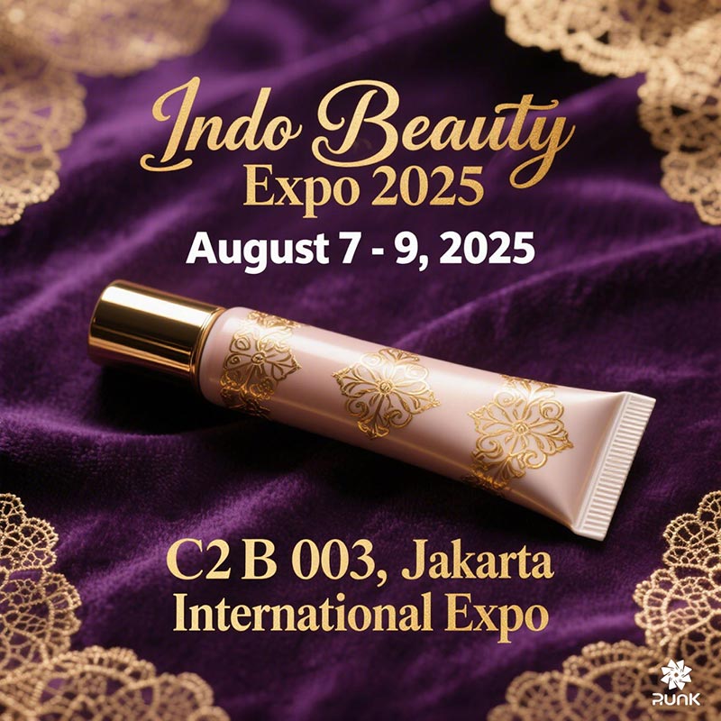 Runk presenta tubos de plástico personalizados y sostenibles en la Indo Beauty Expo 2025