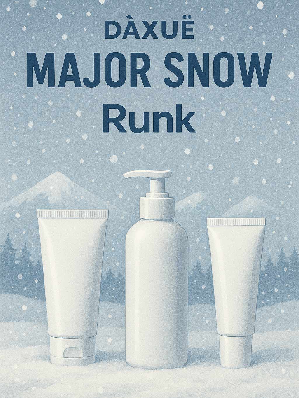 Nevadas importantes: Runk presenta el plan blanco para los envases de belleza de 2026