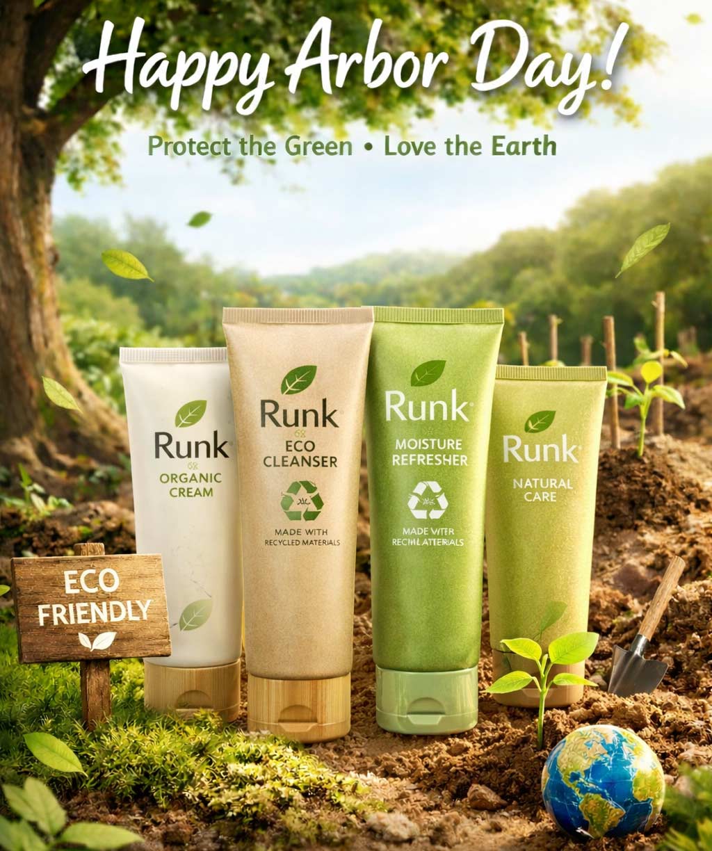 Runk Cosmetic Packaging se compromete con la innovación sostenible en el Día del Árbol de 2026.