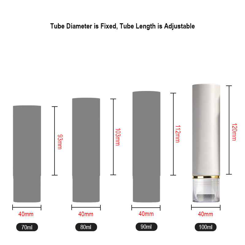 Runk cosmetic tube size