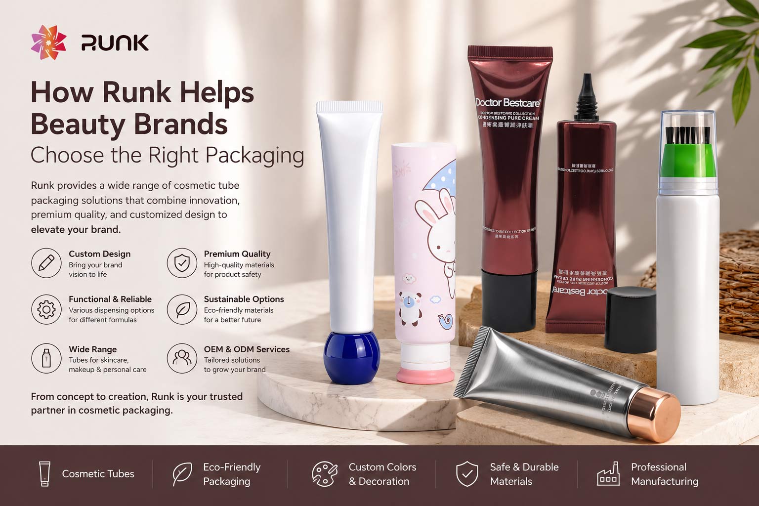 Cómo Runk ayuda a las marcas de belleza a elegir el envase adecuado.